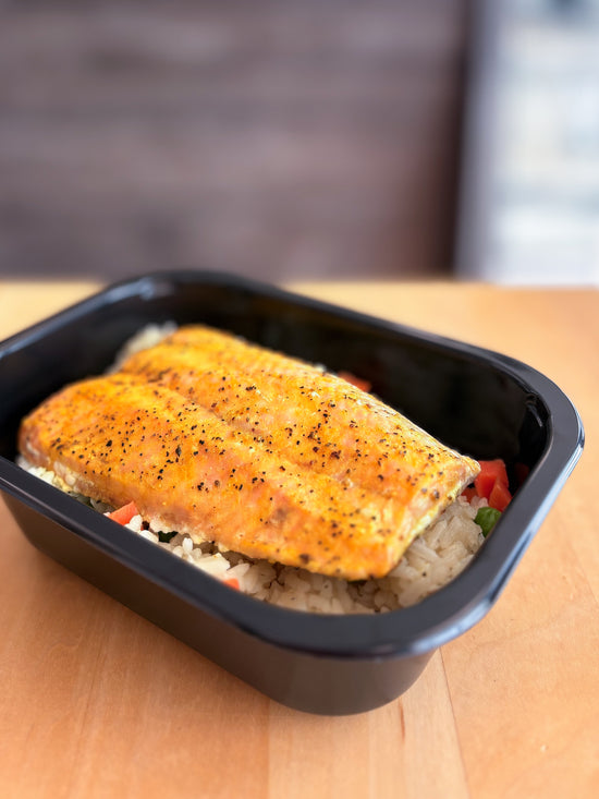 Heat & Eat - Lemon Pepper Salmon with Rice Pilaf