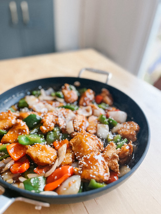 *Fresh* Crispy Sweet & Sour Chicken with Rice