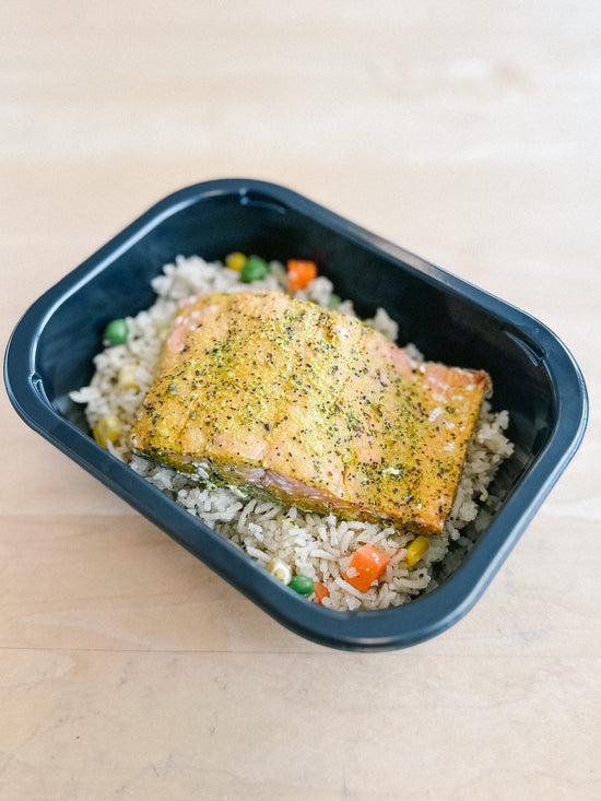 Heat & Eat - Lemon Pepper Salmon with Rice Pilaf