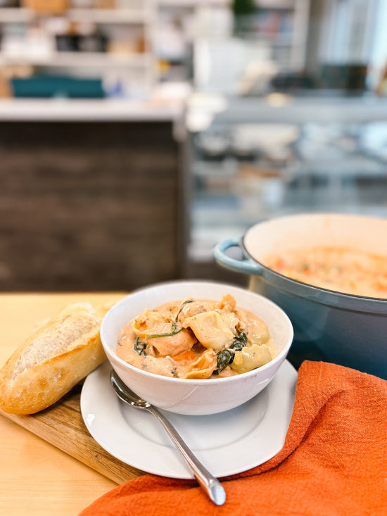 *Fresh* Creamy Chicken Tortellini Bowl