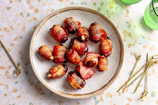 Bacon Wrapped Stuffed Dates