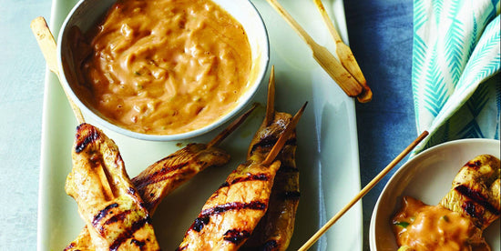 Chicken Satays with Peanut Sauce