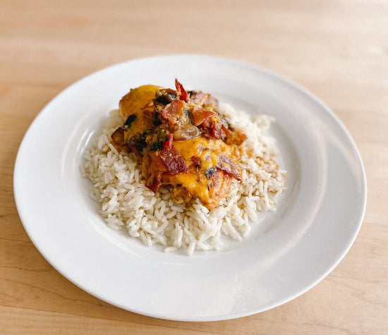 Honey Dij-licious Chicken with Rice