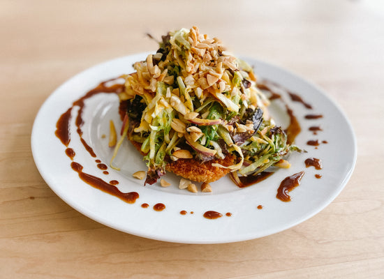 *Fresh* Chicken Katsu with Carrot Ginger Slaw