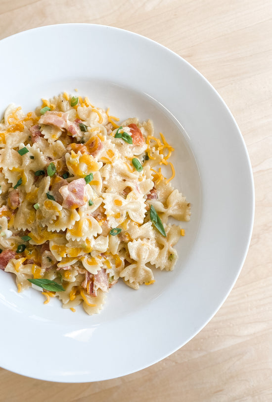 Bacon Cheddar Bowtie Pasta